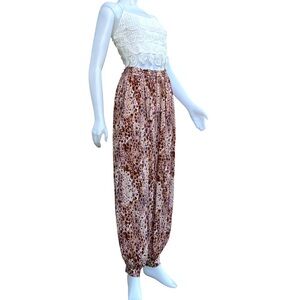 FREE PEOPLE Intimately Women Harem‎ Yoga Balloon Lounge Pants Boho Cozy Casual
